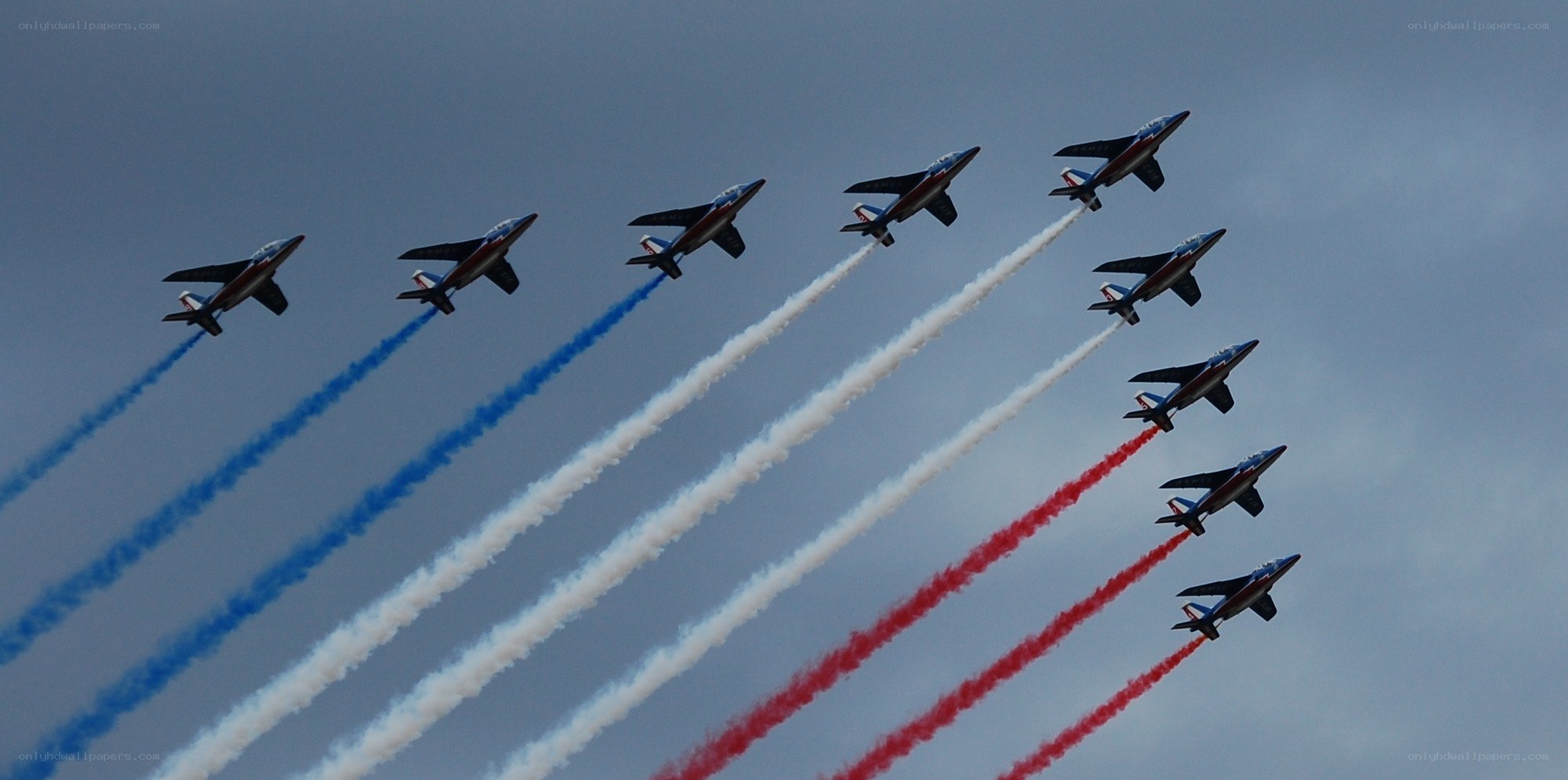 Air show jet formation