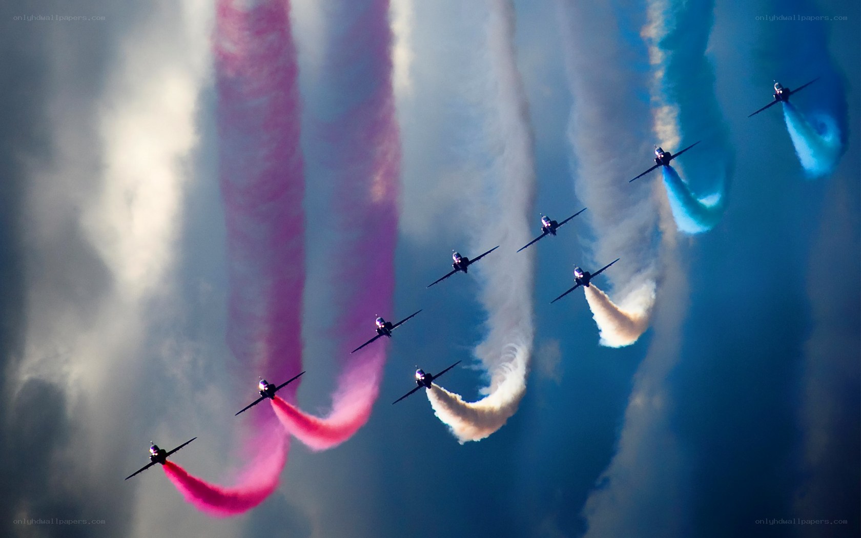 Air show jet formation