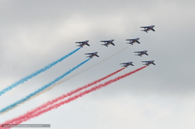 Air show jet formation