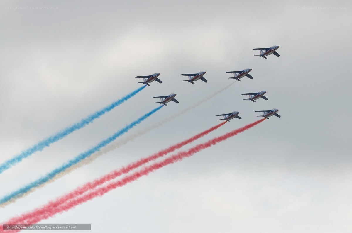 Air show jet formation