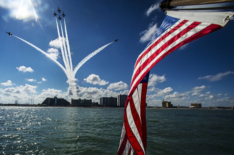 Air Show Jets over Water
