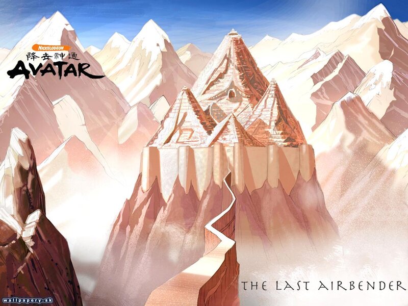 Air Temple on Mountain — Blue