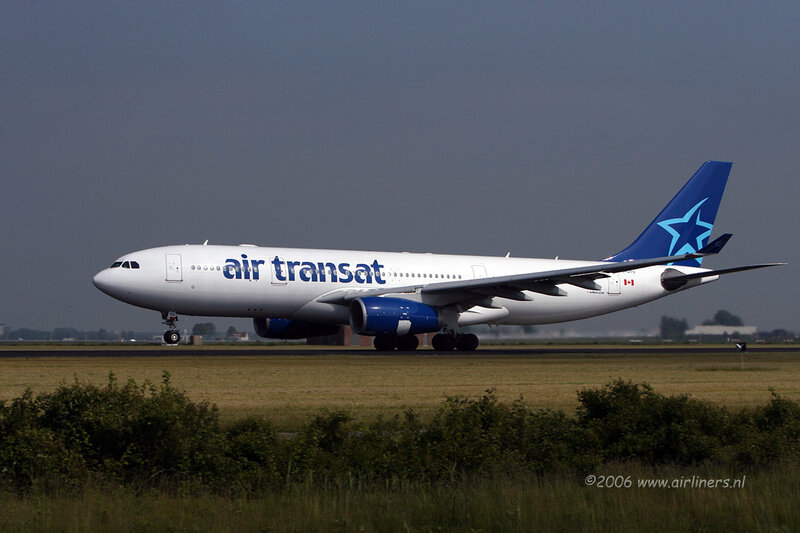 Air Transat A330 on runway