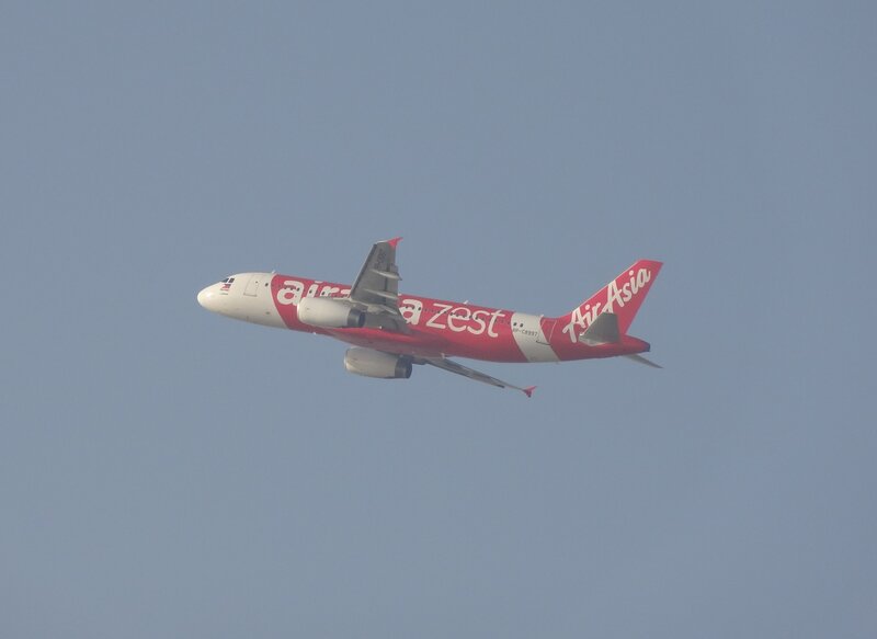 AirAsia Airplane in Flight