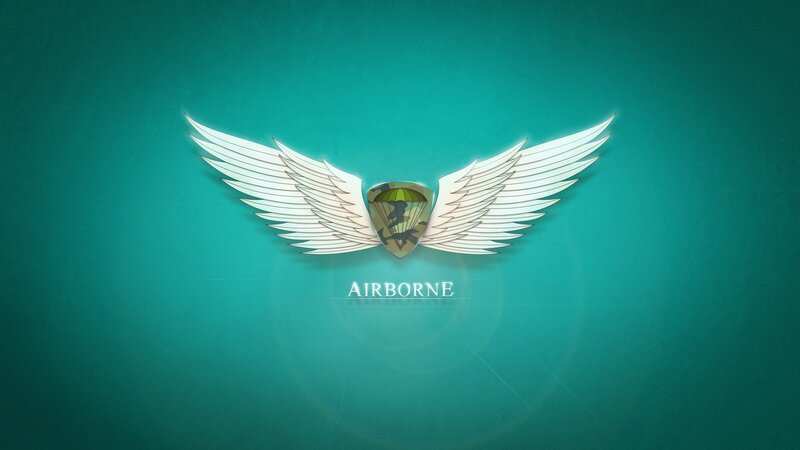 Airborne Insignia — Teal
