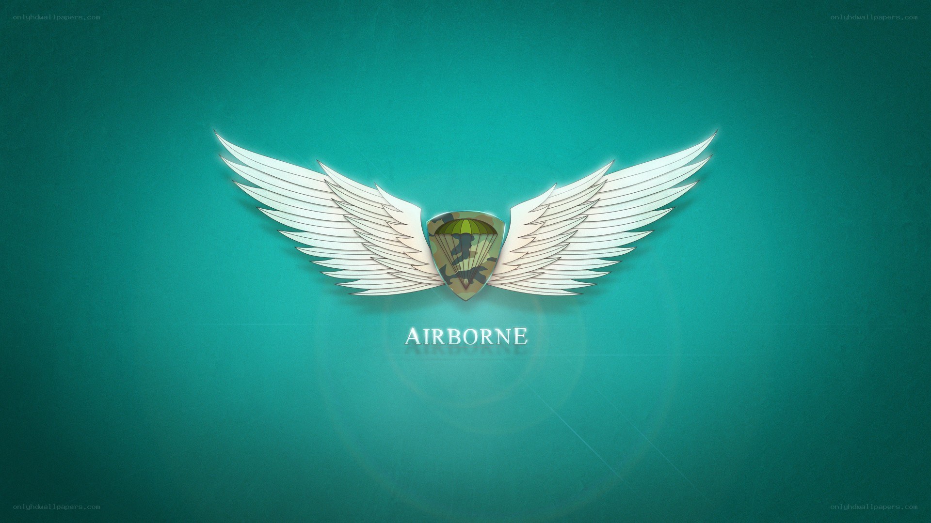 Airborne insignia with wings