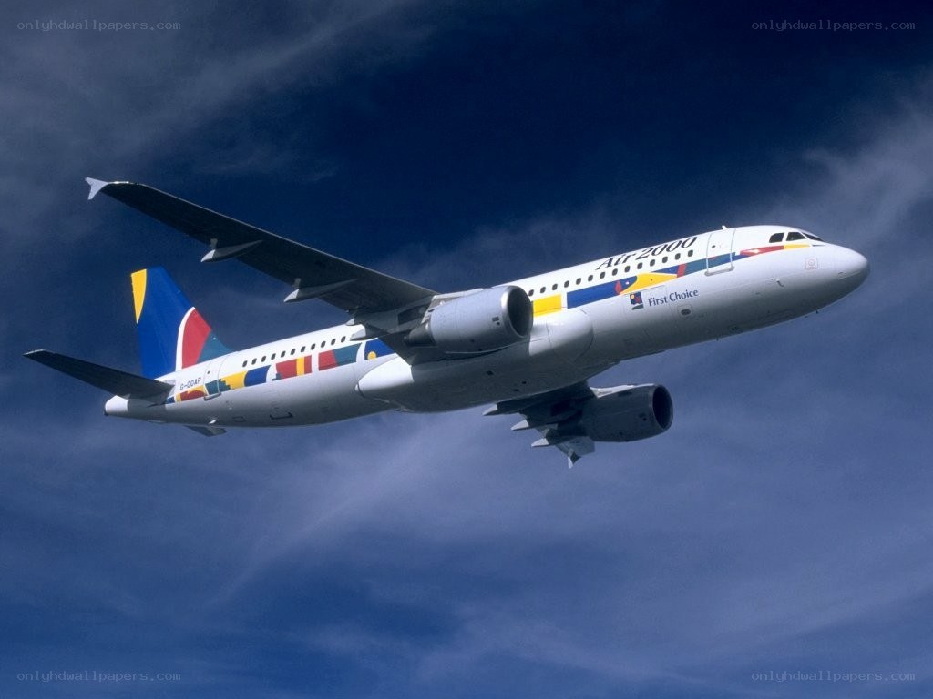 Airbus A320 in flight