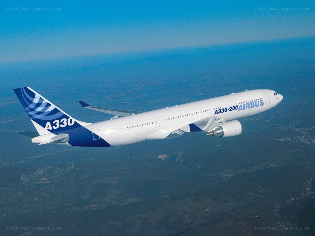 Airbus A330-200 in flight