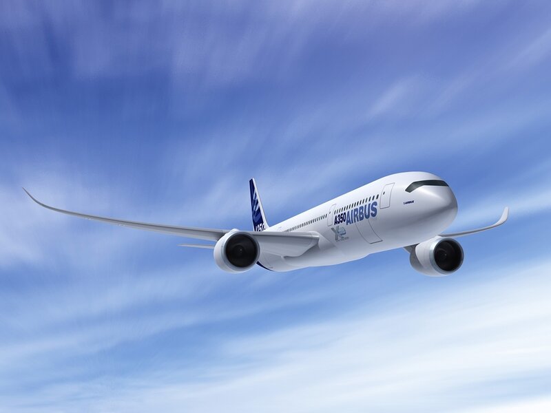 Airbus A350 in flight
