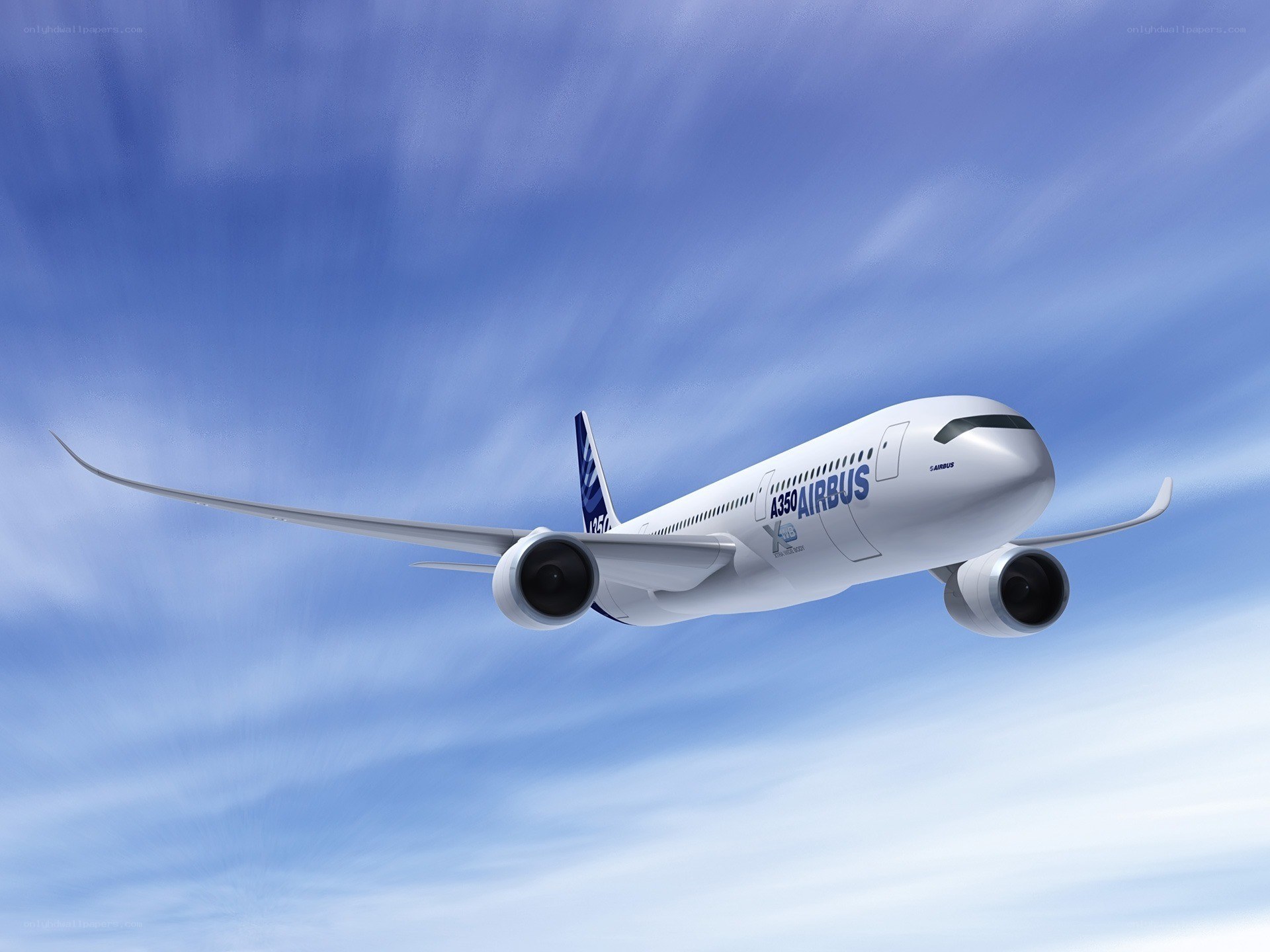 Airbus A350 in flight