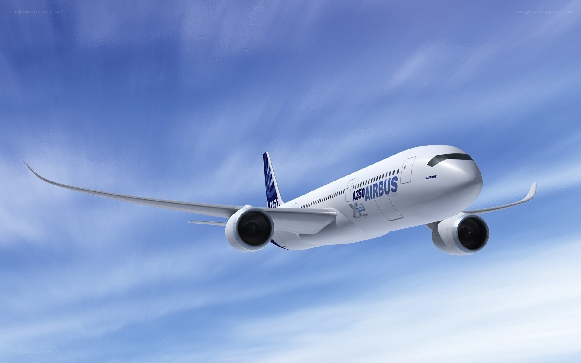 Airbus A350 in flight