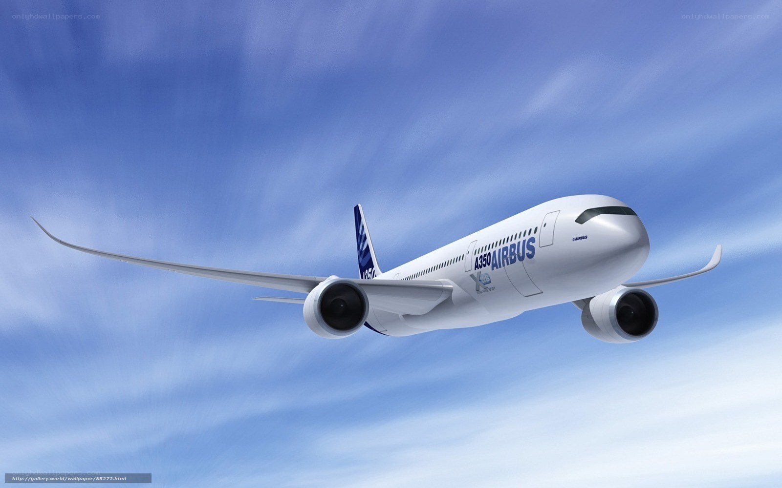 Airbus A350 in flight