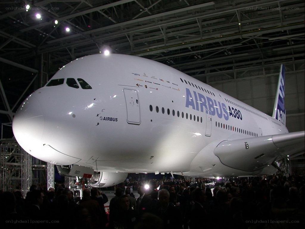 Airbus A380 aircraft display