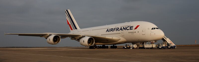 Airbus A380 Aircraft — White, Dramatic