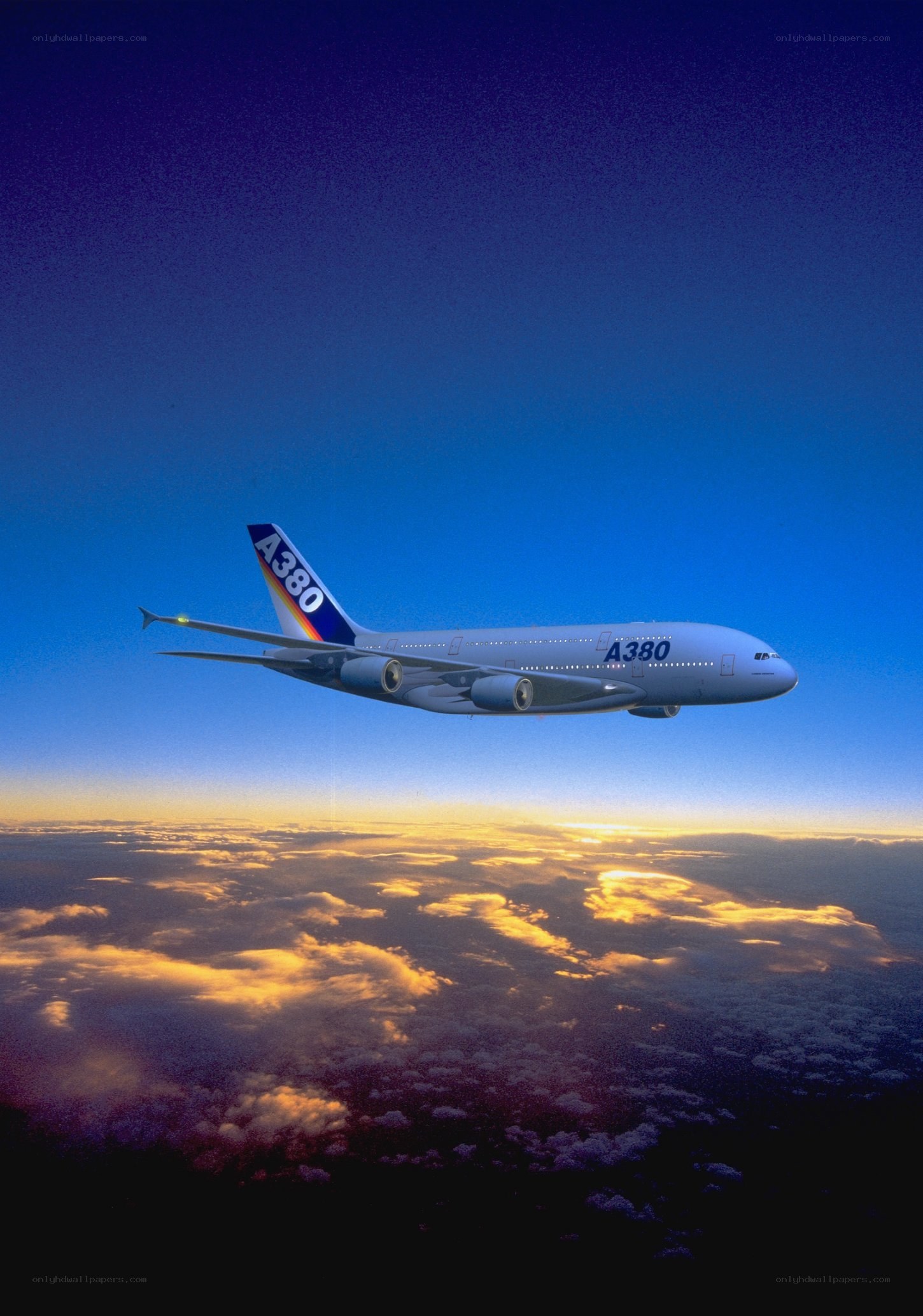 Airbus A380 in flight