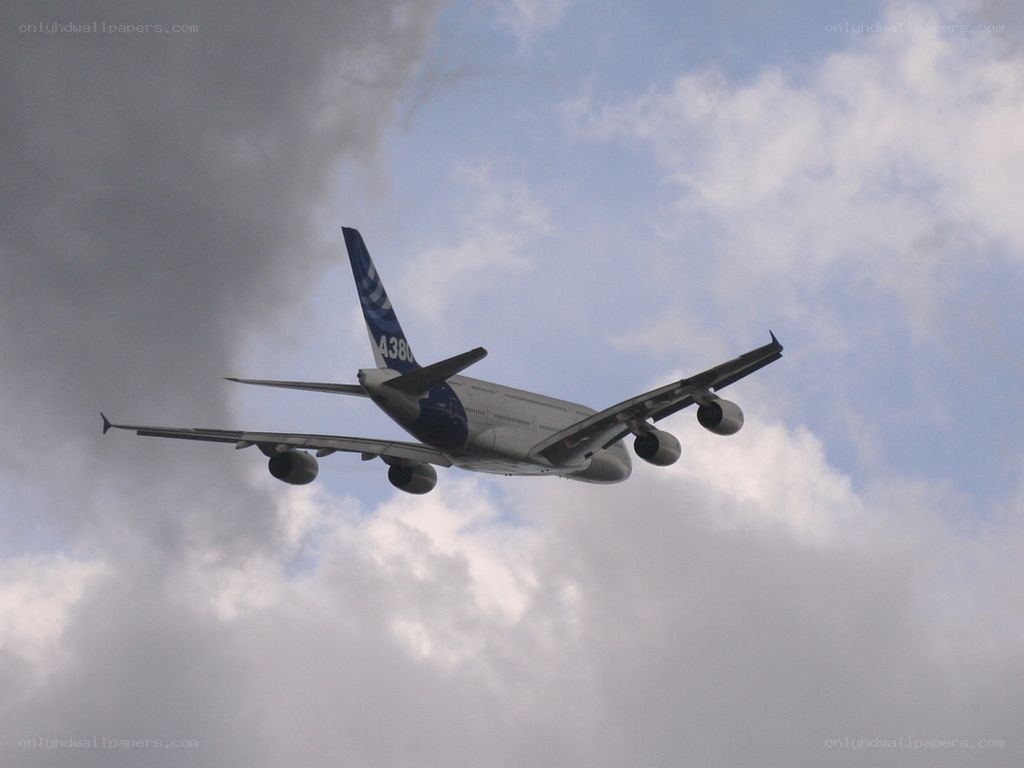 Airbus A380 in flight