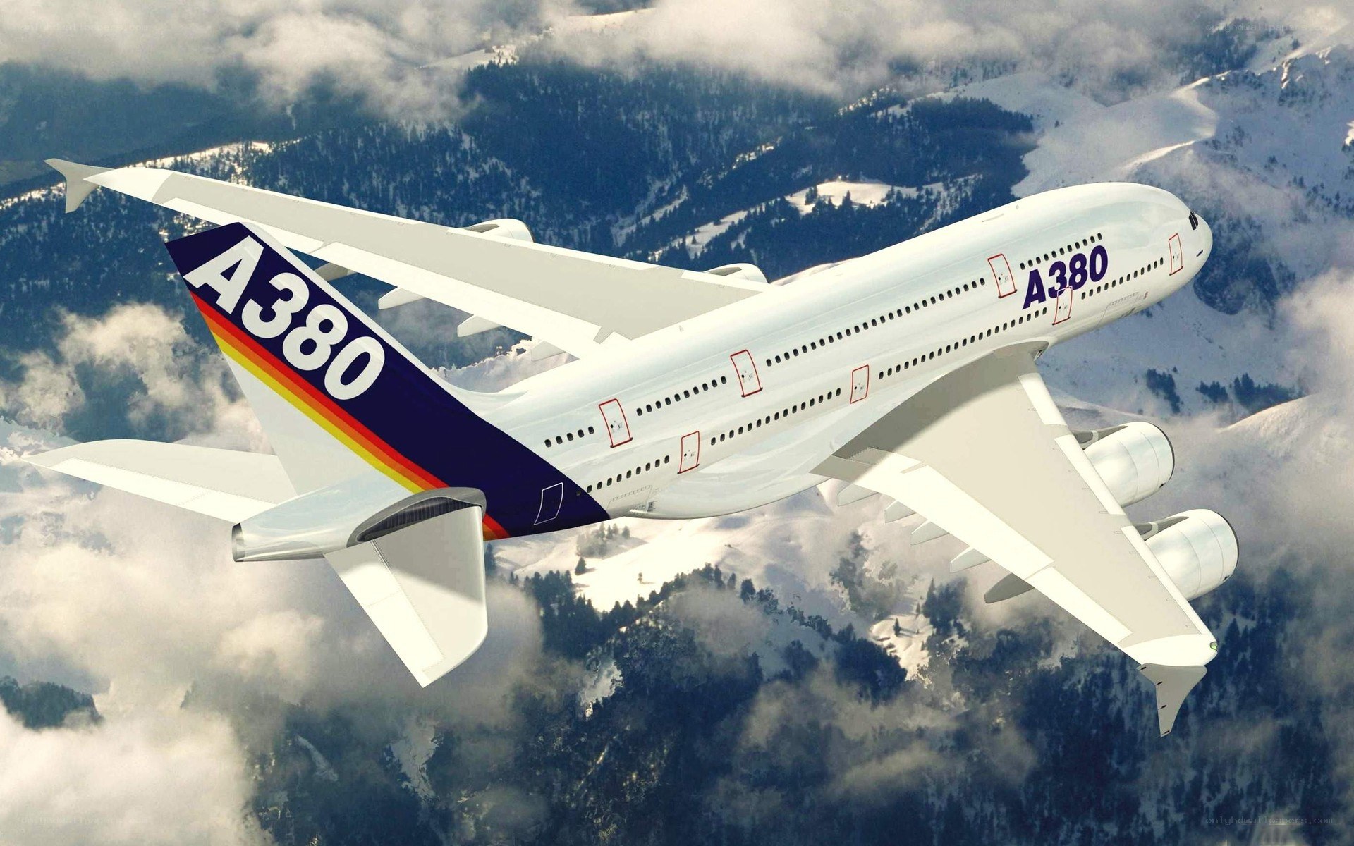 Airbus A380 in flight