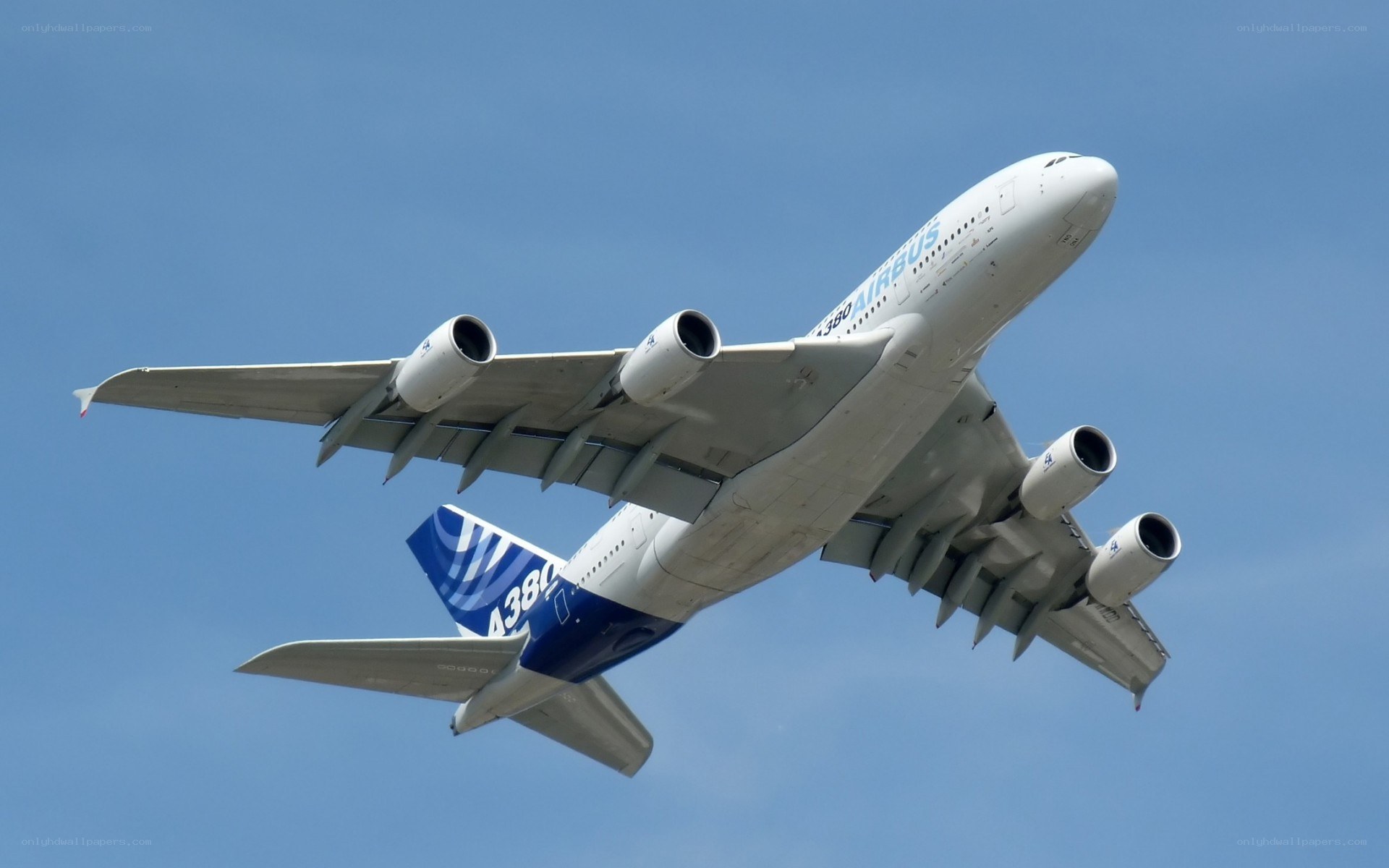 Airbus A380 in flight