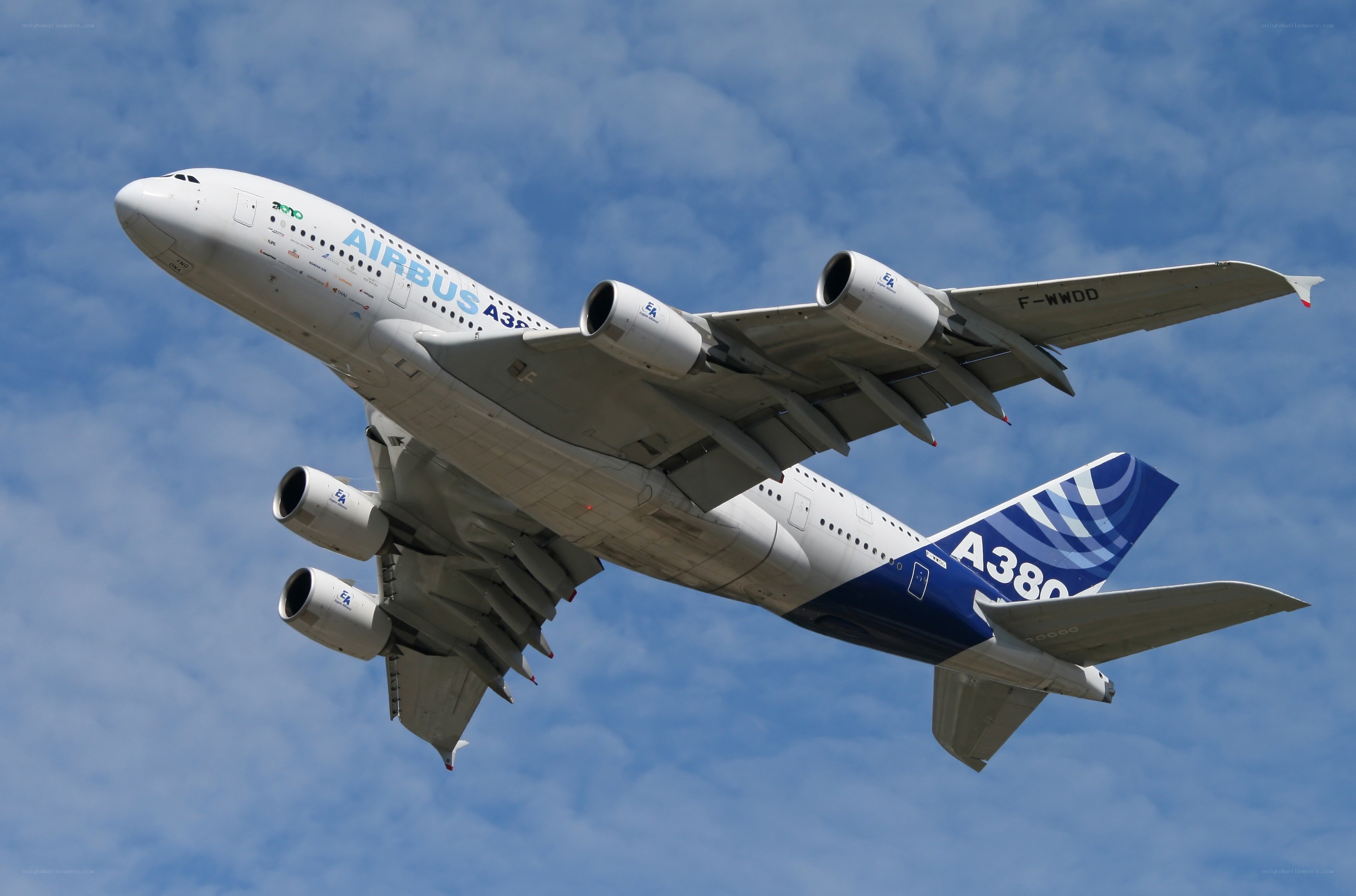 Airbus A380 in flight