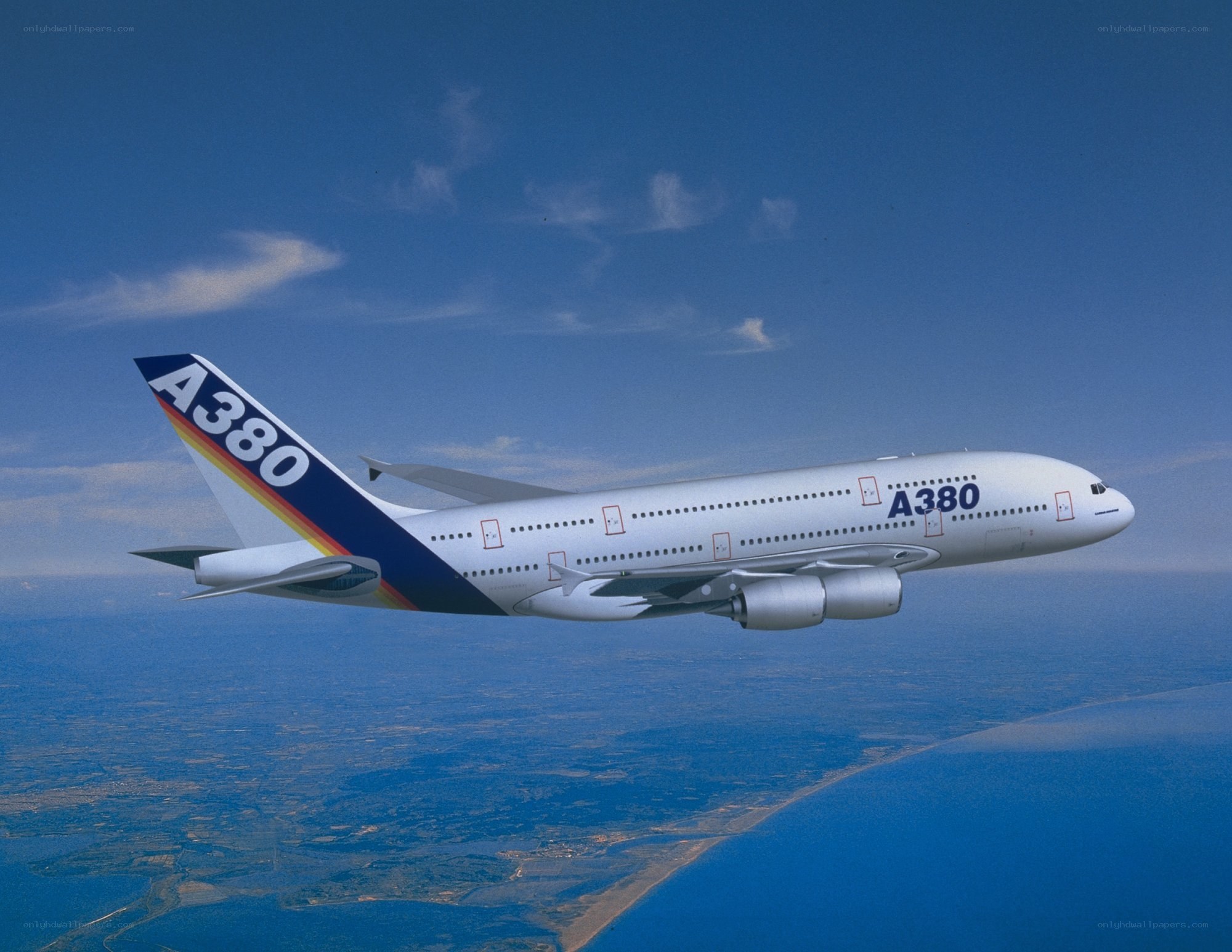 Airbus A380 in flight