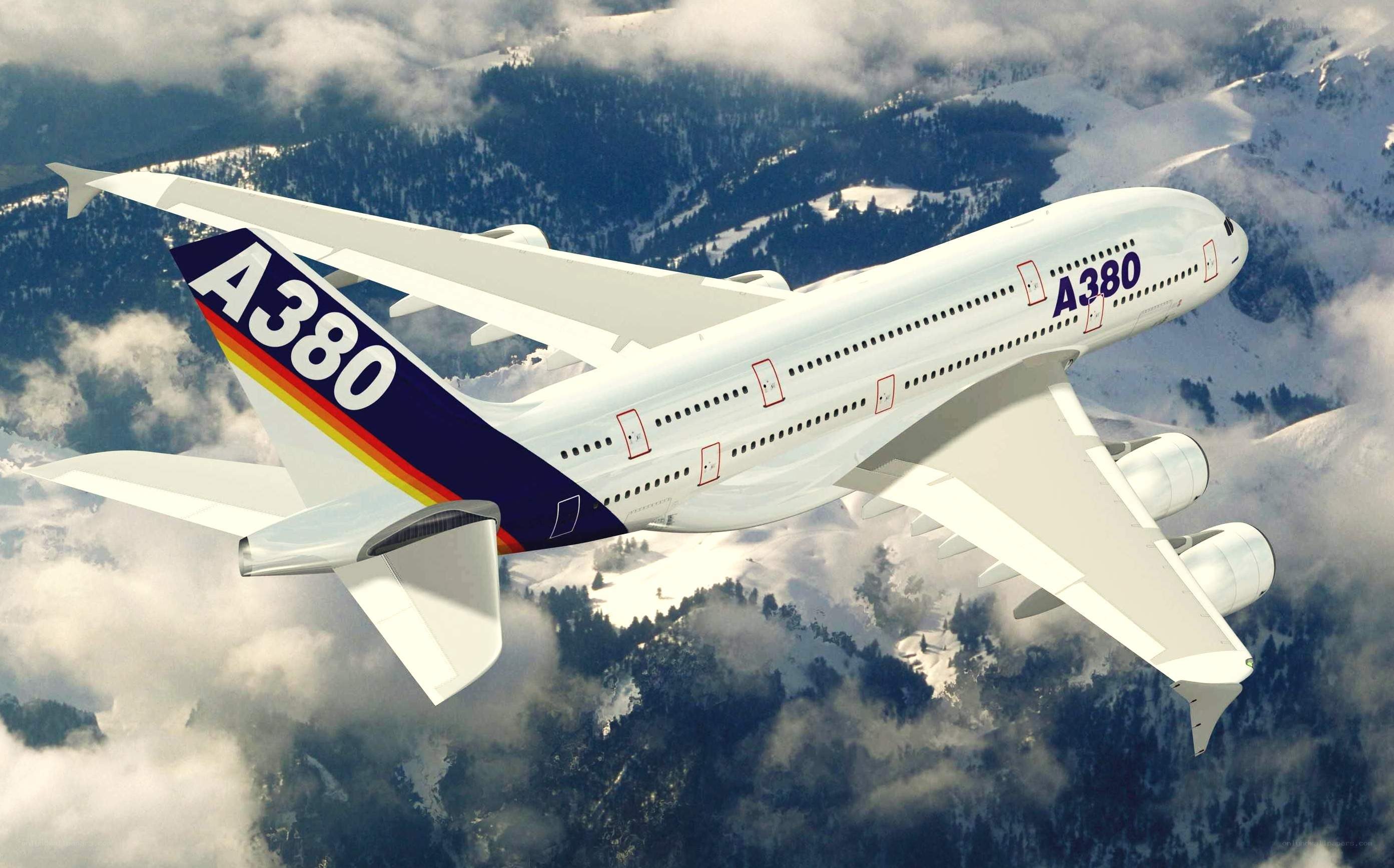 Airbus A380 in flight