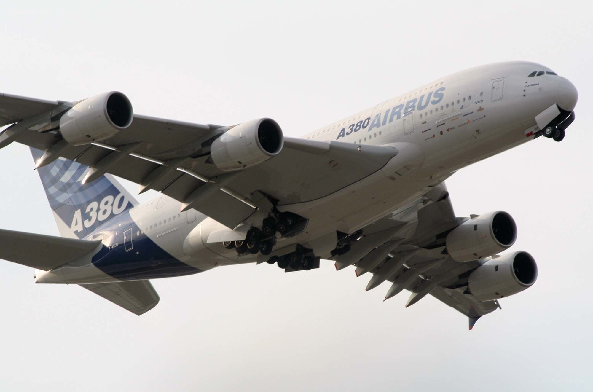 Airbus A380 in flight