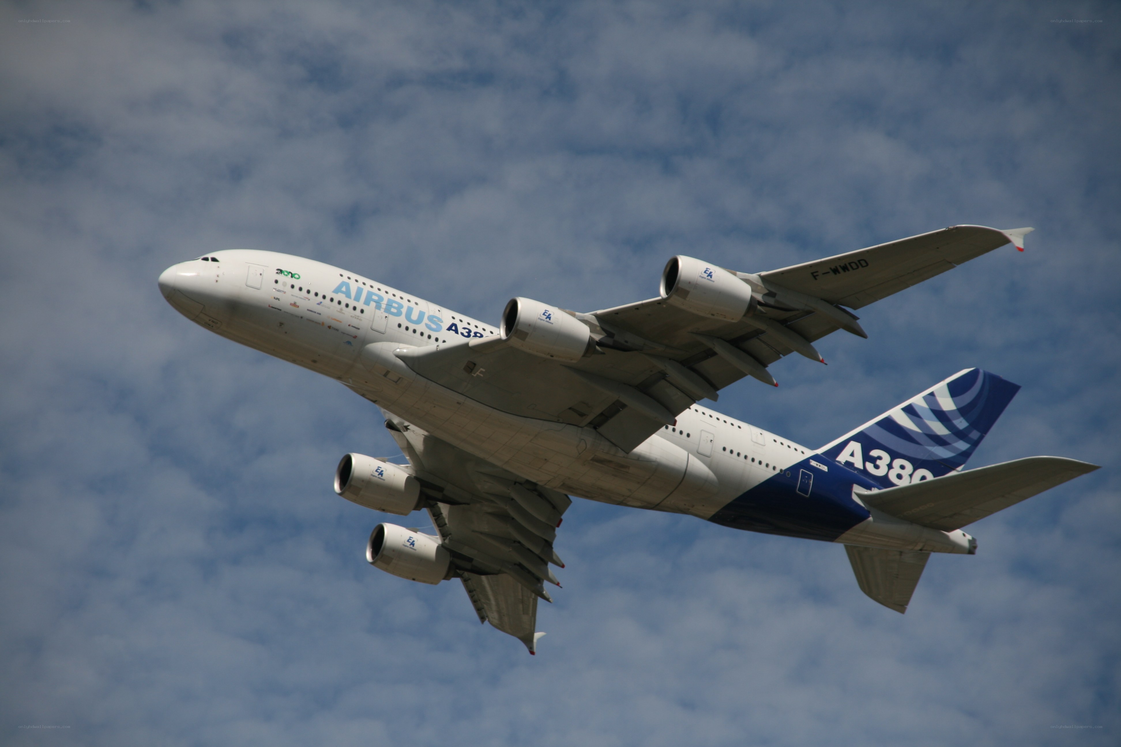 Airbus A380 in flight