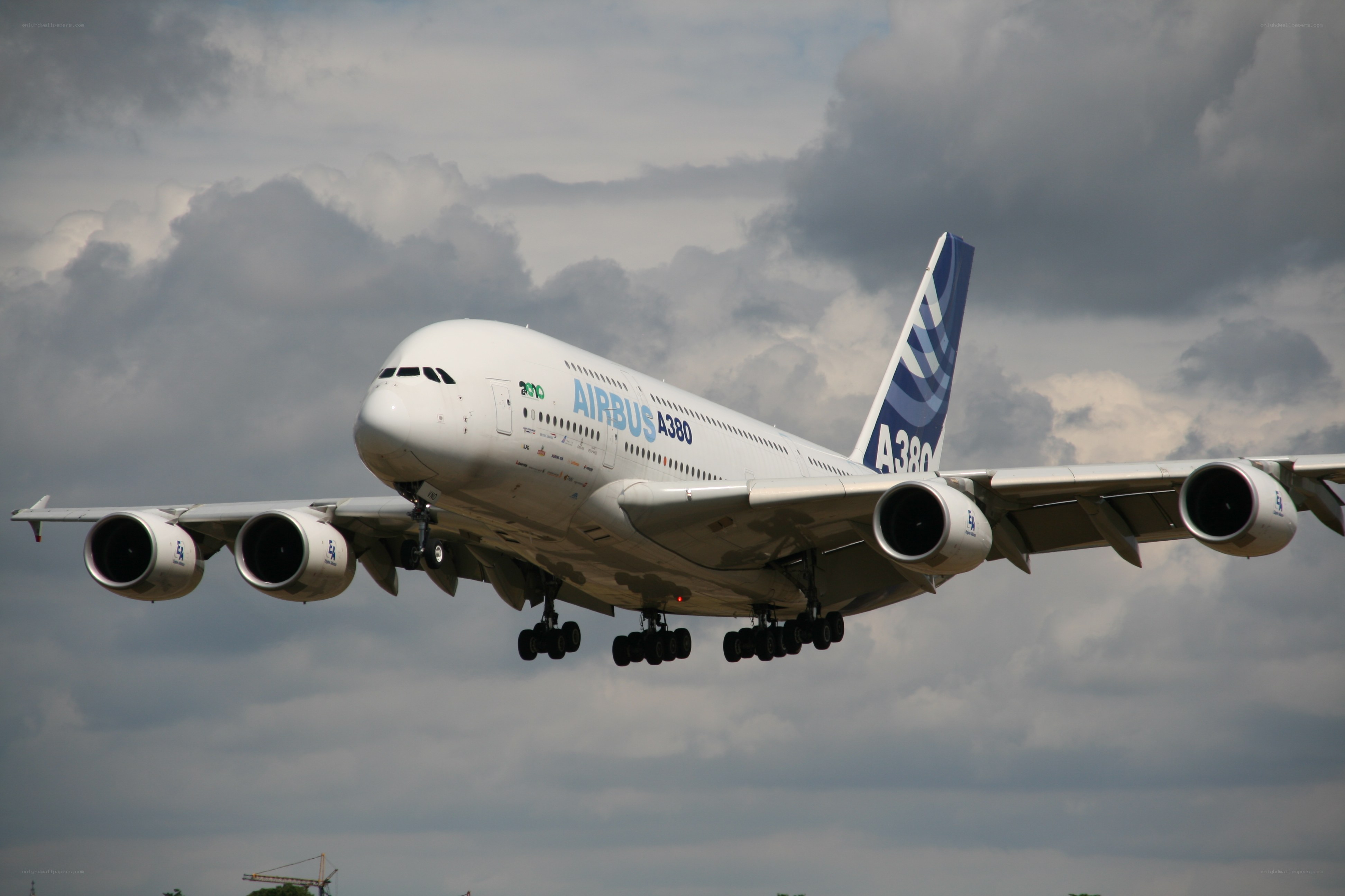 Airbus A380 in flight