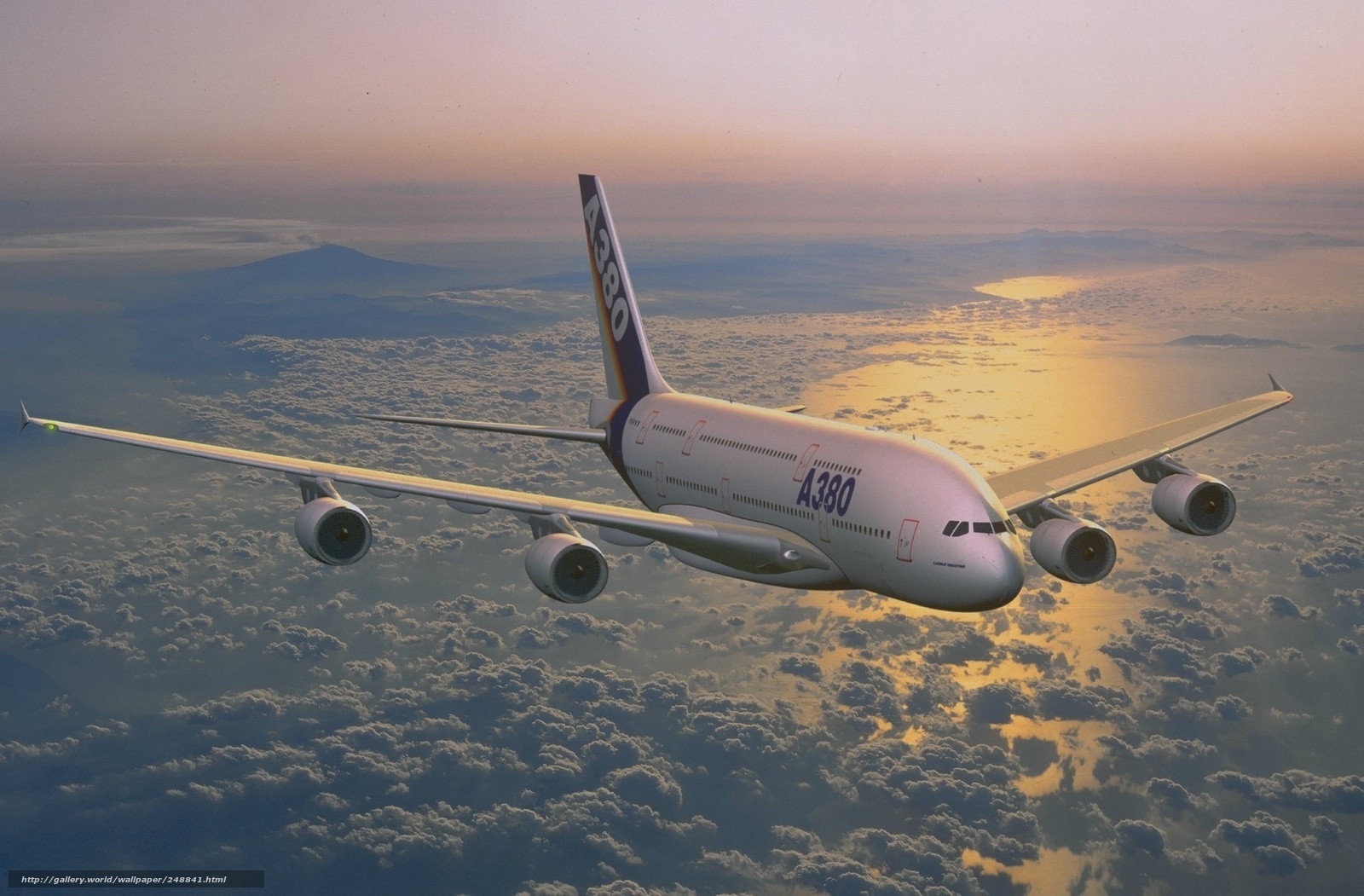 Airbus A380 in flight