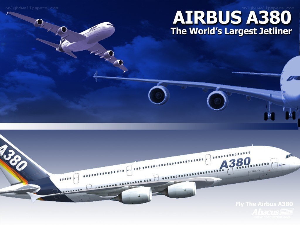 Airbus A380 jetliner
