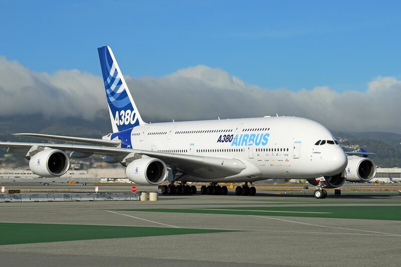 Airbus A380 on the tarmac
