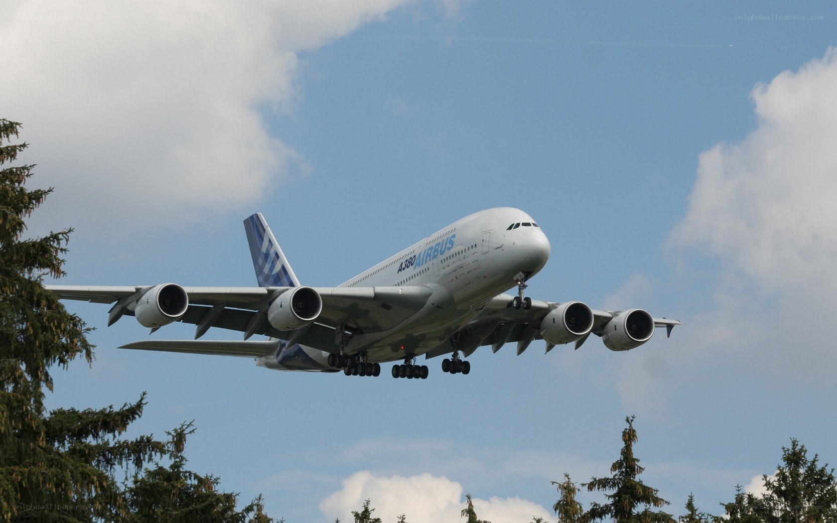 Airbus A380 taking off