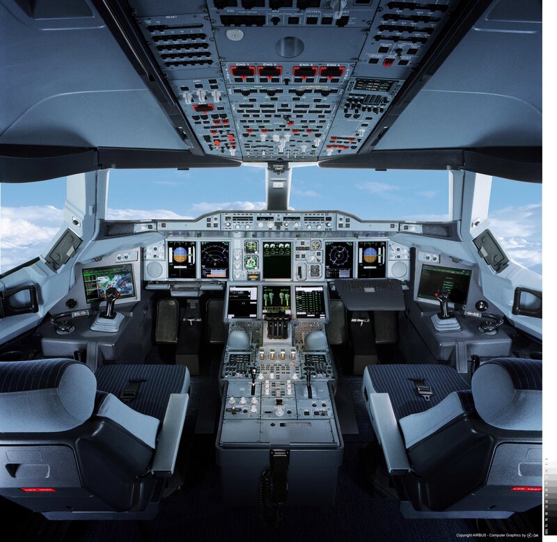 Airbus cockpit interior