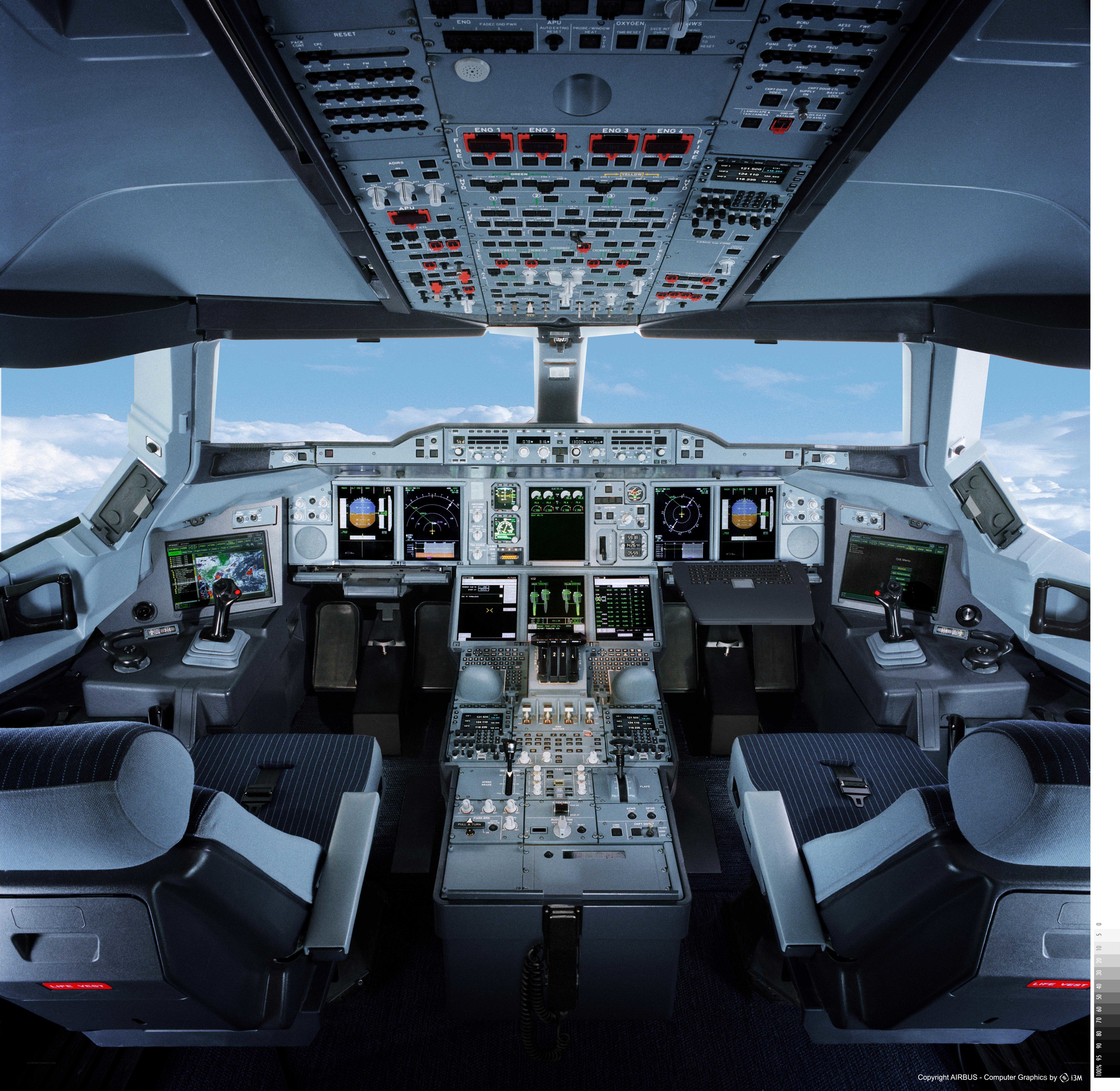 Airbus cockpit interior