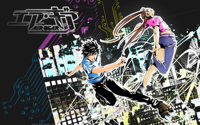 Aircar anime action scene