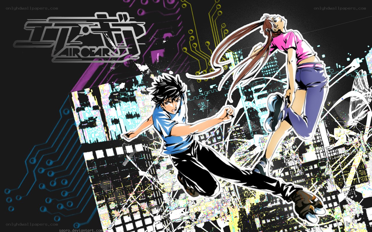 Aircar anime action scene