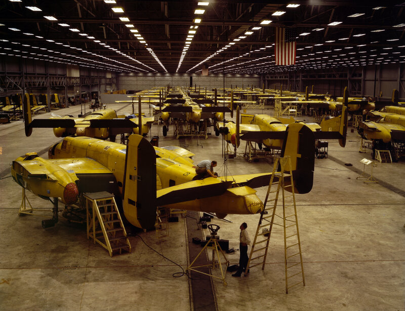 Aircraft assembly line