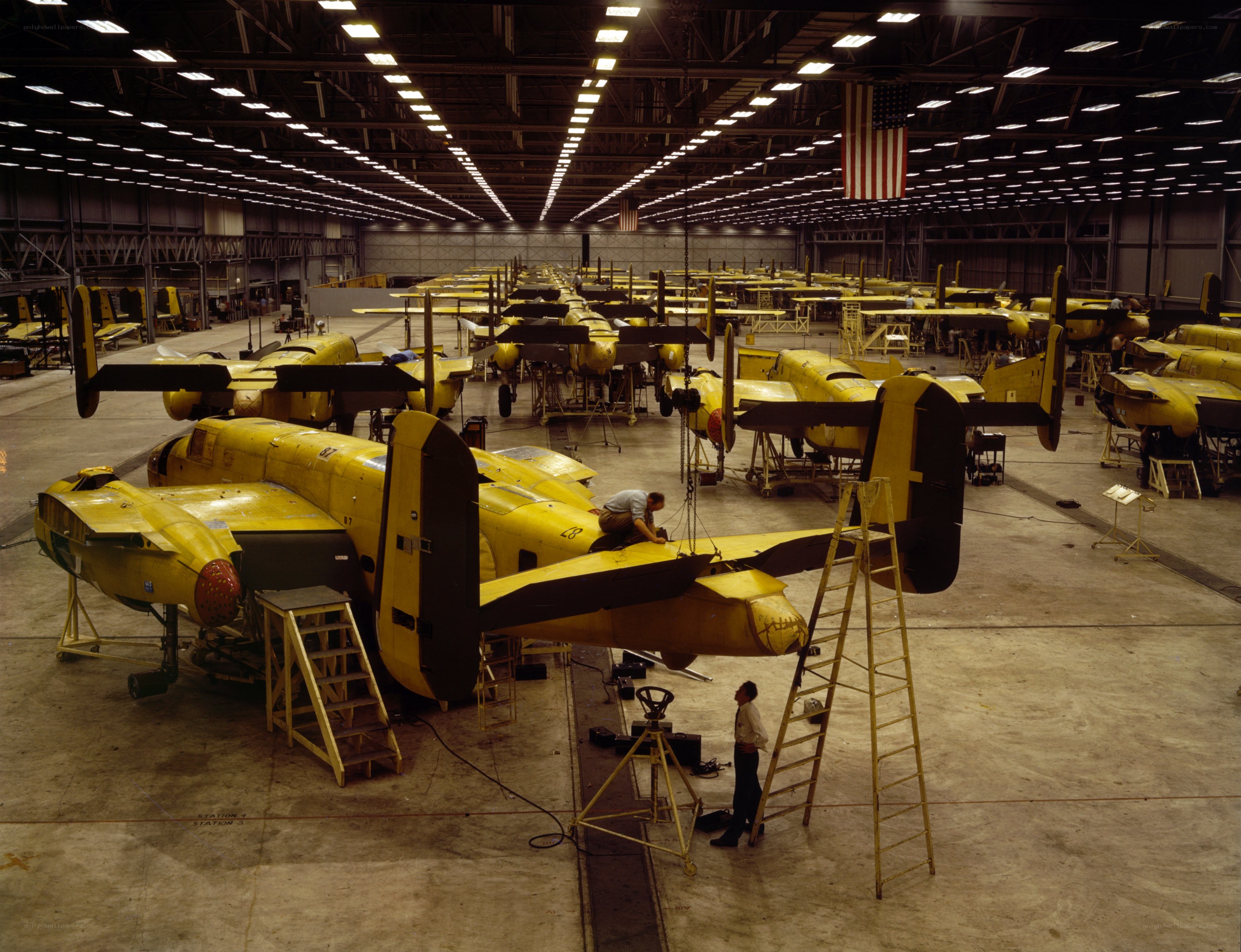Aircraft assembly line