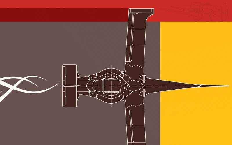 Aircraft Blueprint — Brown