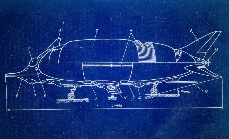 aircraft blueprint diagram