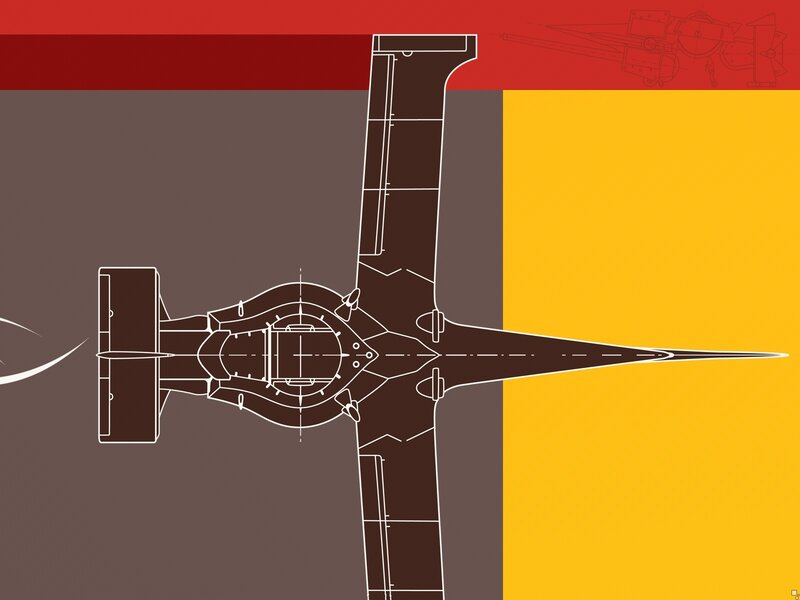 aircraft blueprint illustration