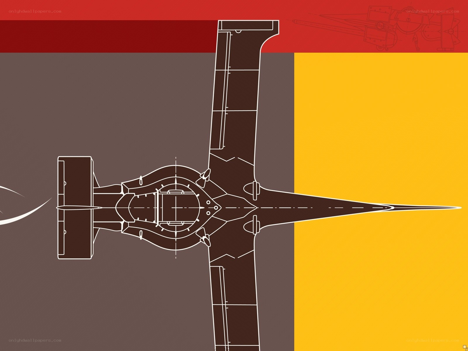 aircraft blueprint illustration