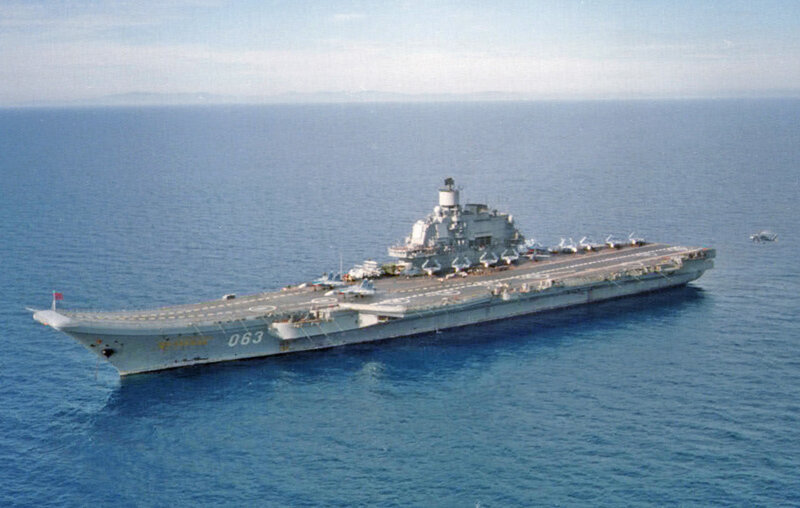aircraft carrier at sea