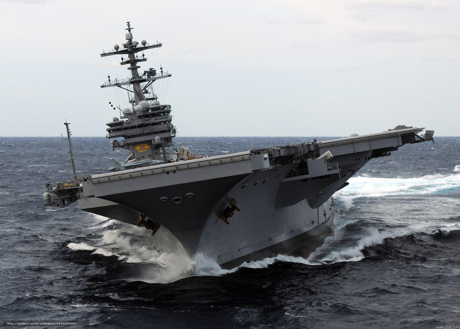 aircraft carrier at sea