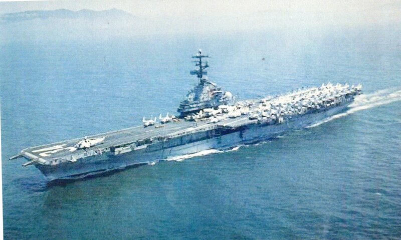 aircraft carrier at sea