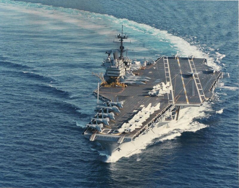 Aircraft Carrier at Sea — Blue, Dynamic