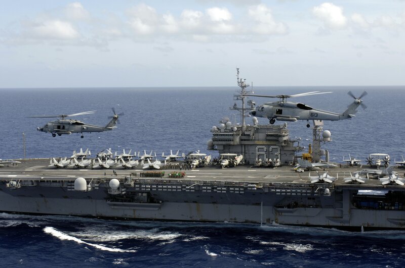 Aircraft Carrier at Sea — Gray, Active
