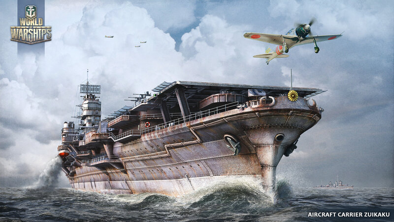 Aircraft Carrier at Sea — Gray, Dramatic, Digital Art