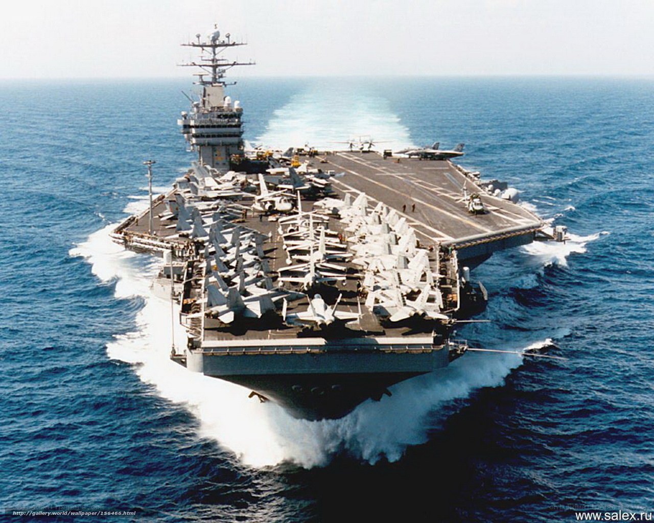 aircraft carrier at sea