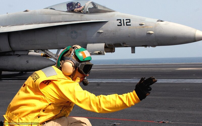 Aircraft Carrier Crew Member — Yellow